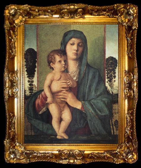 framed  Gentile Bellini Madonna of the Trees, ta009-2